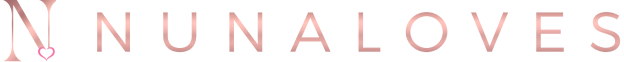 Nunaloves logo with heart design